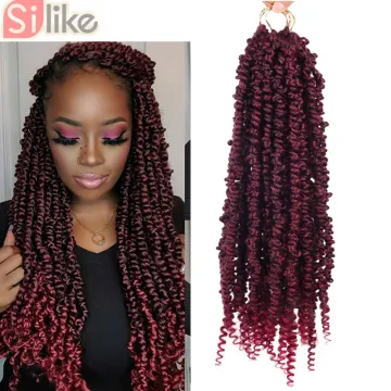 Pre Looped Bohemian  Synthetic Braiding Passion Twist hair Pre-twisted Passion Twist Hair 22 inch Passion Twist Crochet Hair