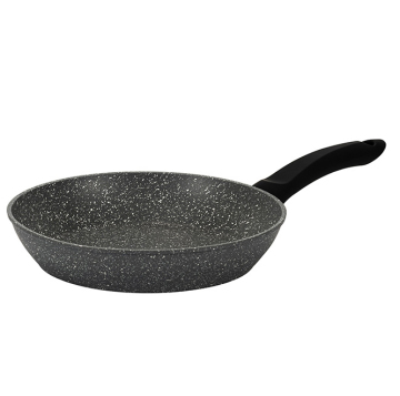 High-Quality & Affordable Forged Aluminum Frying Pan with Stone Marble Coating and Soft Touch Handle