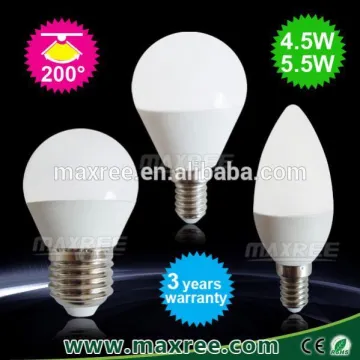 Economy aluminium plastic new led lamp bulb e27 5w g45