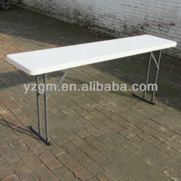 6ft Blow Mold Folding Plastic Table Outdoor, HDPE Table