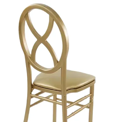 Gold Wood Phoenix Stackable Dining Chair Event