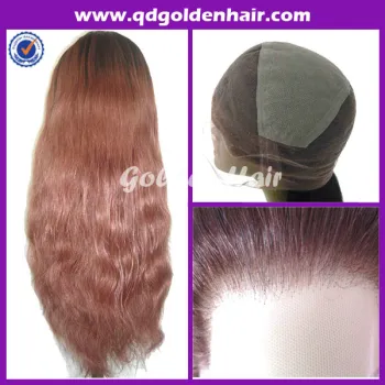 100% High Quality Virgin Remy Honey Blonde Human Hair Full Lace Wig Brazilian Lace Wig