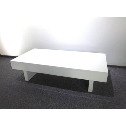 Wood Coffee Table Modern white high gloss extension coffee table Supplier