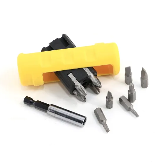 12-in-1 Multi-purpose Rotatable Screwdriver Tool Kit with Phillips, Slot, and Flat Head Bits