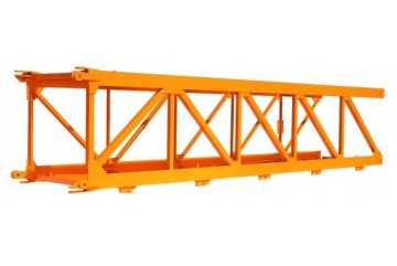 Custom 8.0mm 6.0mm Thickness Yellow Painted Fadeless Tower Crane Mast