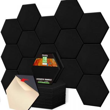 Tablero de alfiler de pared acústica de poliéster hexagonal ecológico