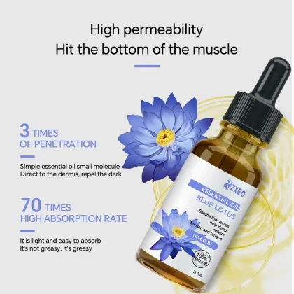 Aromatherapy Blue Lotus Essential Oils Pure Blue Lotus Oil For Perfume Body Massage