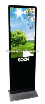 2015 lobby standing automatic shoe polishing LCD advertising display machine