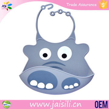 new printed cute large silicone adult bibs