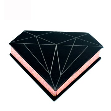 Diamond Shape Luxury Custom Empty Eyelash Packaging Box