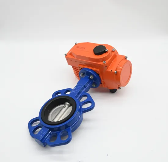 JTAIV factory outlet motorized butterfly valve electric air control wafer butterfly valve