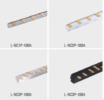 Pvc / Red Copper L Type Electrical Grounding Busbar Connection For Mcb