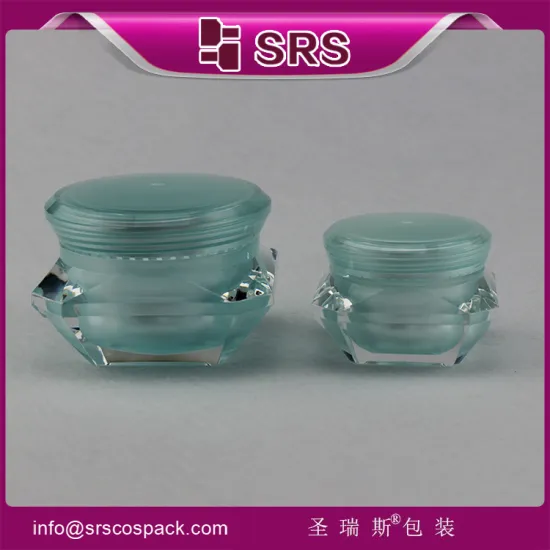 elegant skincare container,luxury diamond shape cosmetic jar