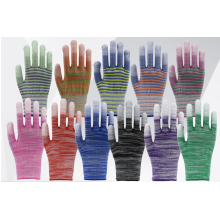 Durable Nylon PU Coated Finger Protection Gloves