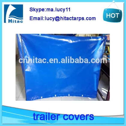 Waterproof pvc vinyl cargo utility trailer covers