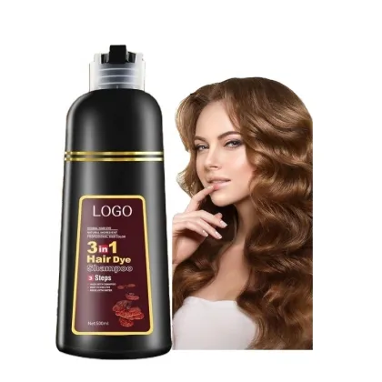 Private Label Plant-Based Brown Hair Dye Shampoo