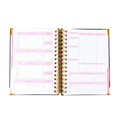 Custom Wire Spiral Planner Notebook Journal Custom Printing