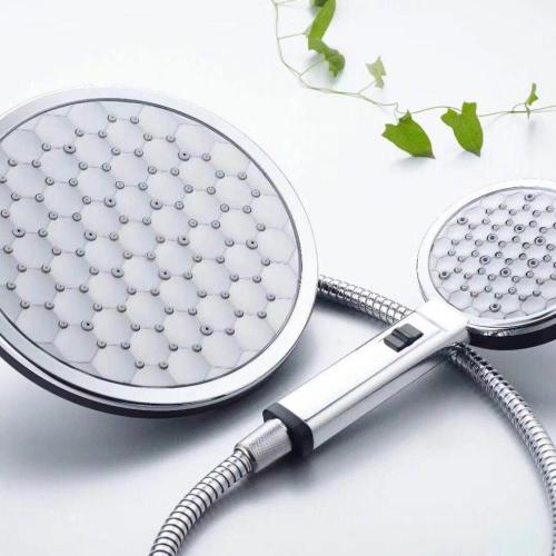 ABS plastic chrome head switched rain shower head