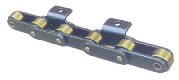 Double pitch transmission chain
