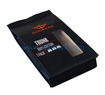 Barrier Box Pouch With Zipper and Window