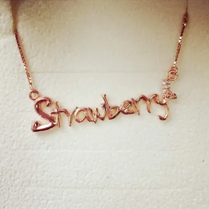 Fashion Gold-Plated Sterling Silver Necklace, 925 Sterling Silver Wholesale, PT90183.Fashion Necklace.