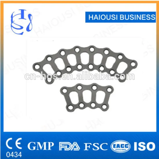 Arc Chain Cranioplasty Plate / Skull Plate Screw Range/ Orthopedic Surgical Instrument