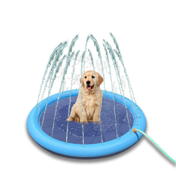Water Splash Sprinkler Pad for Dogs Pet Shower Sprinkler PVC Pet Toys Dog Splash Pad