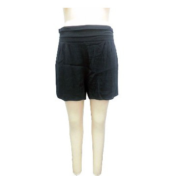 VISCOSE CREPE SHORT WITH PLEATED WAIST BAND
