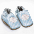 Cute Unisex Blue Baby Soft Leather Shoes