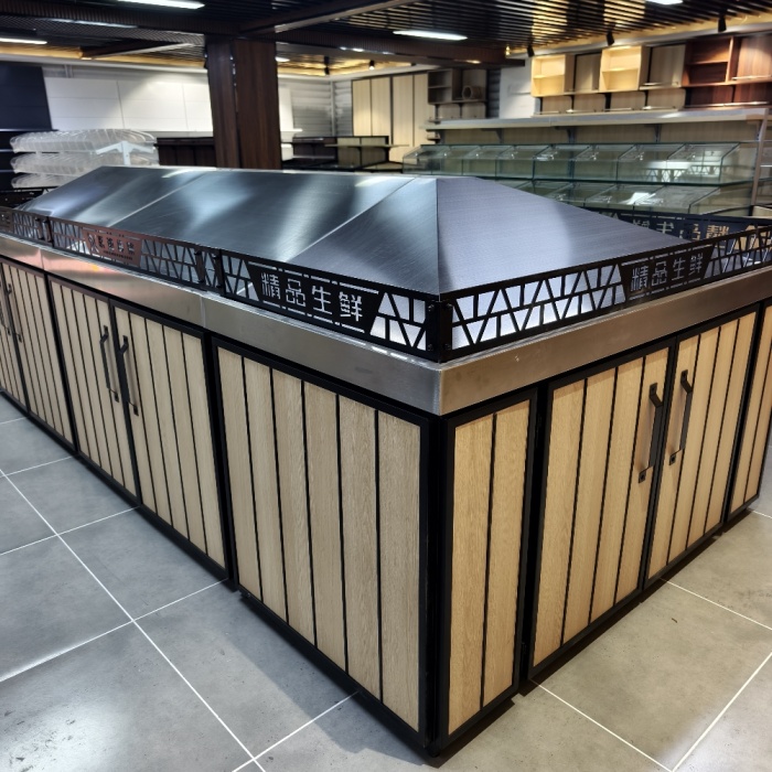 Fresh Fruits and Vegetables Display Shelf
