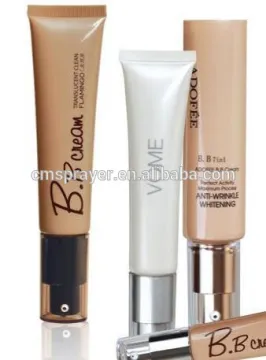 cosmetics tube with cream pump