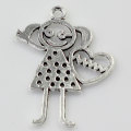 Ημέρα του Αγίου Βαλεντίνου Metal Boy Girl Alloy Charm κρεμαστό κόσμημα χονδρικής κόρη γούρια για βραχιόλι κατασκευή κοσμήματος μενταγιόν