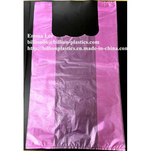 Custom Printed Plastic Grocery T Shirt Shopping Bag