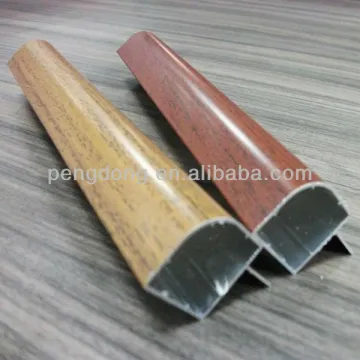 High quality Kitchen cabinet door aluminum profile in powder coated and woodgrain color