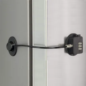 Patented Combination Refrigerator Door Lock for Child Safety