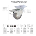 4inch Medium Duty TPR Caster with Top Brake