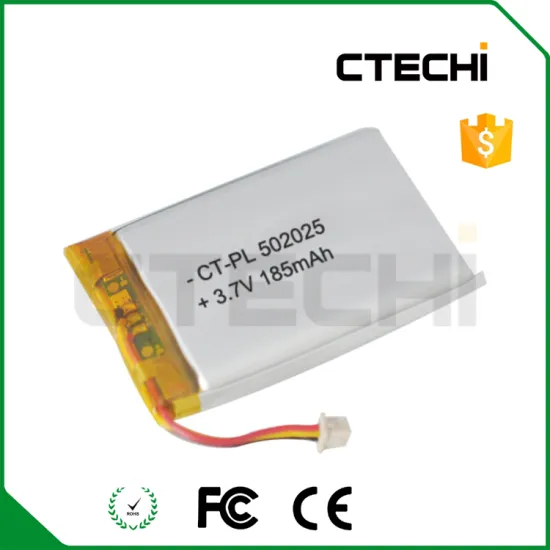 lithium battery manufacturer 3.7V wireless headphone 185mah li-ion battery 502025