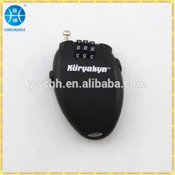 Retractable cable lock for ski and snowboard lock