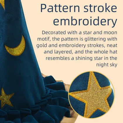 Wholesale Witch Hat Party Decorations - Blue Star Festival Hat