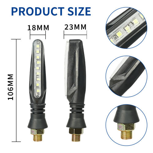 LiuHJG Universal IP67 9 LED Motorcycle Rear Indicator Blinker Turn signal Lights for Motorbike