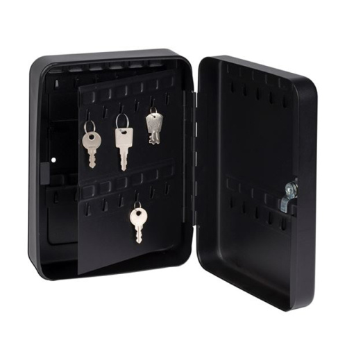 Key Lock Box Wall Mounted with Key Hooks