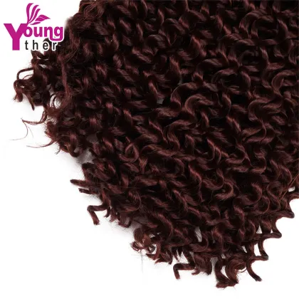 Kinky Curly Hair Water Wave Crochet Twist Hair High Quality Synthetic Afro  Rsa Attachment Braiding Hair