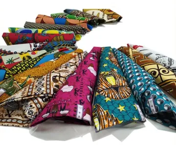 100% Polyester plain wax fabric