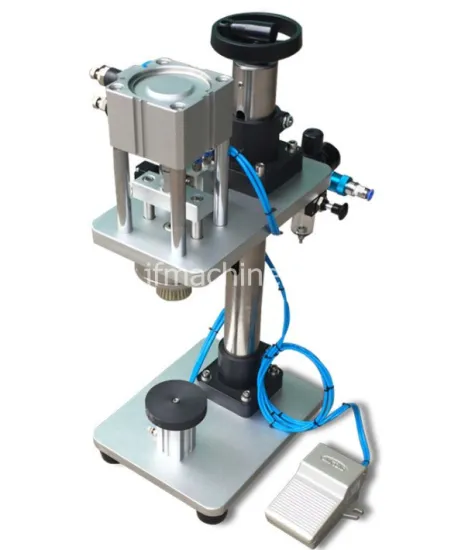 Factory Price Pneumatic Manual Perfume Glass Bottle Capping Machine