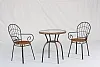 rattan table and chair