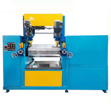 Small open mill rubber flipping machine