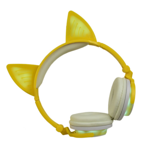 Cat Ear Headphones with Light Flashing Glowing