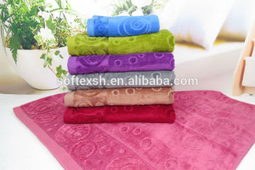 100% cotton new style jacquard bamboo bath towel wholesale