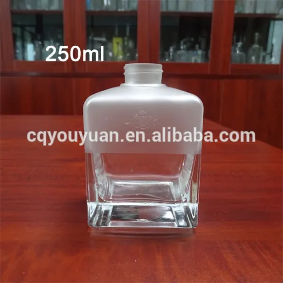 Chongqing Glassware Diffuser Perfume Square Glass Bottle 250ML