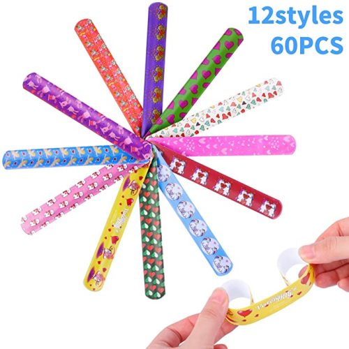 Custom Colorful Slap Bracelets Valentines Day Wristband